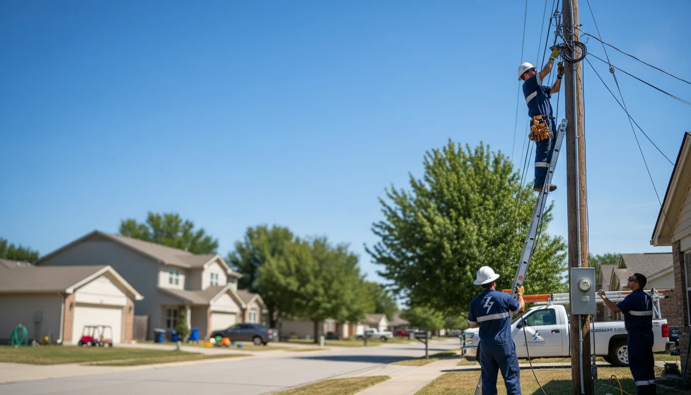 Residential electrician providing installation services in Delaware, IA